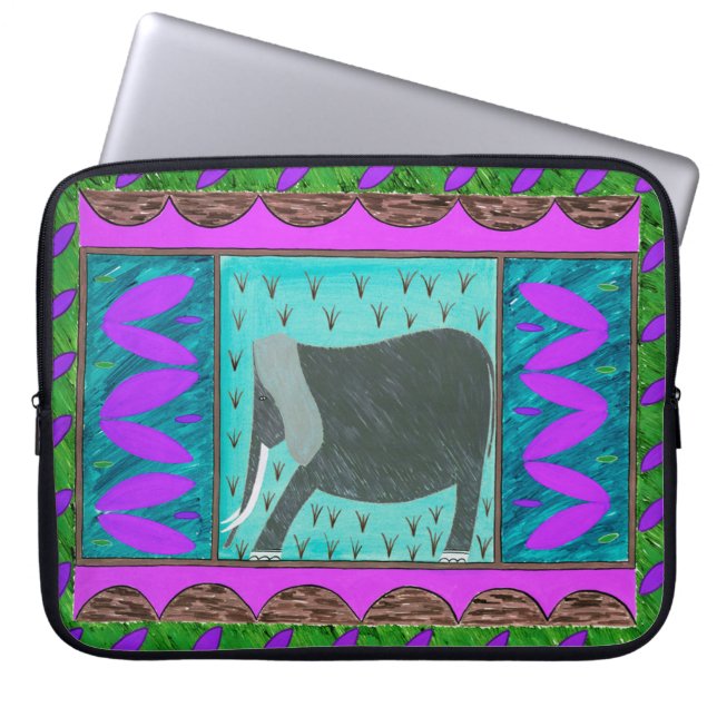 Keniaanse overweldigende laptophoes laptop sleeve (Voorkant)