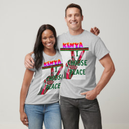 Keniaanse presidentsverkiezingen Ik kies voor vred T-shirt