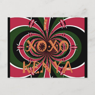 Keniaanse Reis Cadeau – Hugs & Kisses Design Briefkaart