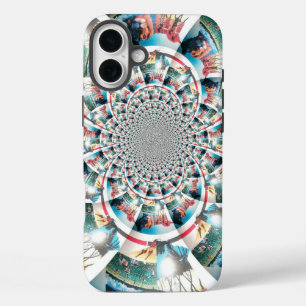 Keniaanse Tapestry Kaleidoscope Art Print iPhone 16 Plus Hoesje
