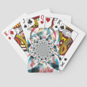 Keniaanse Tapestry Kaleidoscope Art Print Pokerkaarten (Achterkant)
