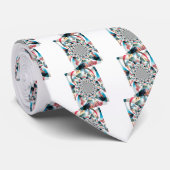 Keniaanse Tapestry Kaleidoscope Art Print Stropdas (Opgerold)