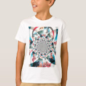 Keniaanse Tapestry Kaleidoscope Art Print T-shirt (Voorkant)