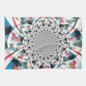 Keniaanse Tapestry Kaleidoscope Art Print Theedoek (Horizontaal)