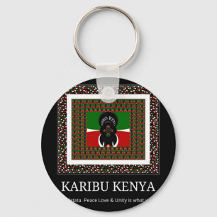 Keniaanse viering: een oprecht Keniaans welkom Sleutelhanger