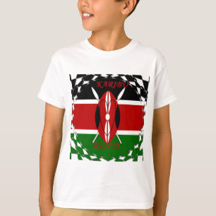 Keniaanse Vlag Eenheid: Tuko Pamoja Design T-shirt