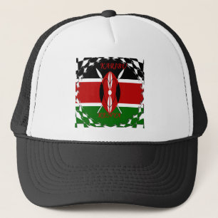 Keniaanse Vlag Eenheid: Tuko Pamoja Design Trucker Pet