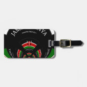 Keniaanse vlag Geïnspireerd door Jambo Welcome Des Bagagelabel (Voorkant horizontaal)