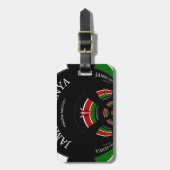 Keniaanse vlag Geïnspireerd door Jambo Welcome Des Bagagelabel (Voorkant verticaal)