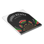 Keniaanse vlag Geïnspireerd door Jambo Welcome Des Notitieblok (Schuin)