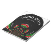 Keniaanse vlag Geïnspireerd door Jambo Welcome Des Notitieblok (Linkerzijde)