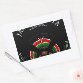 Keniaanse vlag Geïnspireerd door Jambo Welcome Des Rechthoekige Sticker (Envelop)