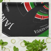 Keniaanse vlag Geïnspireerd door Jambo Welcome Des Theedoek (Gevouwen)