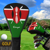 Keniaanse Vlag & Golf Kenia sport Hoesjes / clubs Golfheadcover