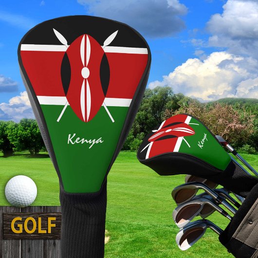 Keniaanse Vlag & Golf Kenia sport Hoesjes / clubs Golfheadcover