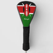 Keniaanse Vlag & Golf Kenia sport Hoesjes / clubs Golfheadcover (Voorkant)