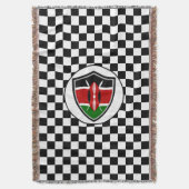Keniaanse vlag goot dekens deken (Voorkant Verticaal)