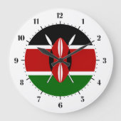 Keniaanse vlag grote klok (Voorkant)