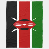 Keniaanse vlag (Kenia) Fleece Deken (Voorkant)