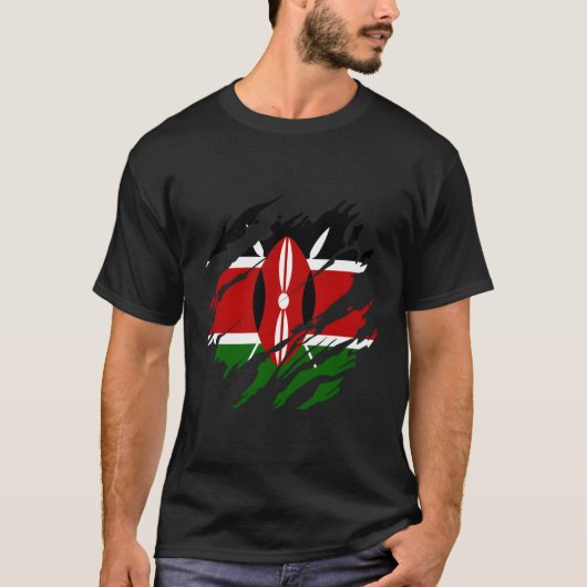 Keniaanse vlag Kenia T-shirt (Voorkant)