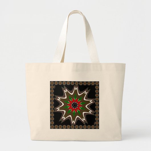 Keniaanse vlag kleuren kunstdruk / grafisch grote tote bag (Voorkant)