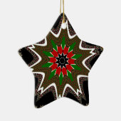 Keniaanse vlag kleuren kunstdruk / grafisch keramisch ornament (Rechts)