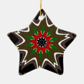 Keniaanse vlag kleuren kunstdruk / grafisch keramisch ornament (Voorkant)