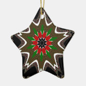 Keniaanse vlag kleuren kunstdruk / grafisch keramisch ornament (Links)