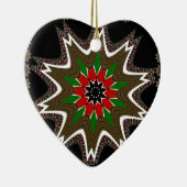 Keniaanse vlag kleuren kunstdruk / grafisch keramisch ornament (Rechts)