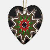 Keniaanse vlag kleuren kunstdruk / grafisch keramisch ornament (Links)