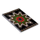 Keniaanse vlag kleuren kunstdruk / grafisch notitieboek (Rechterzijde)