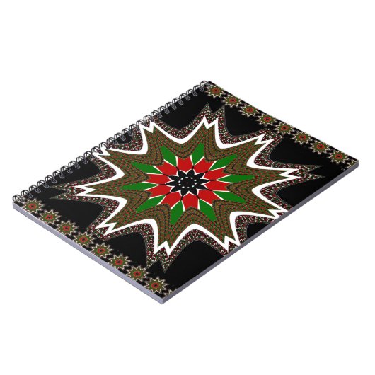 Keniaanse vlag kleuren kunstdruk / grafisch notitieboek (Linkerzijde)