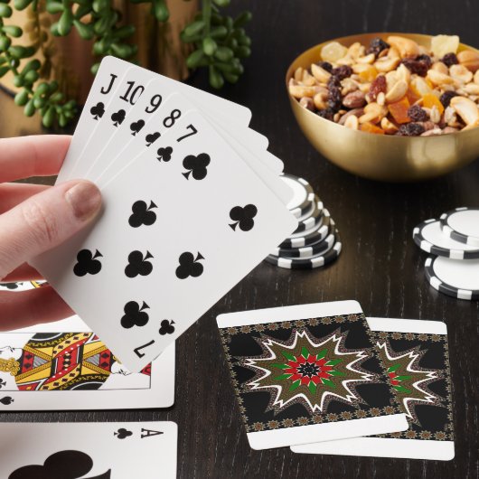 Keniaanse vlag kleuren kunstdruk / grafisch pokerkaarten (Insitu)