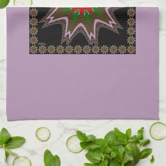 Keniaanse vlag kleuren kunstdruk / grafisch theedoek (Gevouwen)