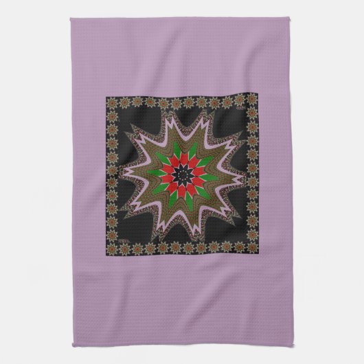 Keniaanse vlag kleuren kunstdruk / grafisch theedoek (Verticaal)