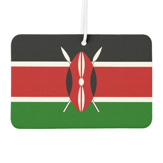 Keniaanse vlag luchtverfrisser (Achterkant)