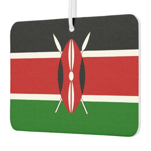 Keniaanse vlag luchtverfrisser (Links)