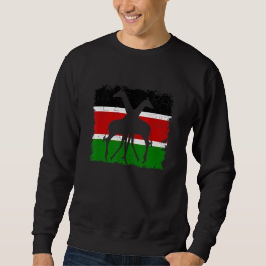Keniaanse vlag met giraffe trui (Voorkant)