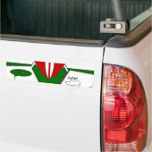 Keniaanse vlag Safari Design: Bucket List Bumpersticker (Op Truck)