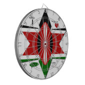 Keniaanse vlag Safari Design: Bucket List Dartbord (Voorkant Links)