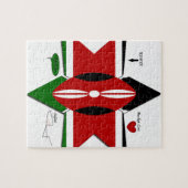 Keniaanse vlag Safari Design: Bucket List Legpuzzel (Horizontaal)
