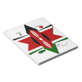 Keniaanse vlag Safari Design: Bucket List Notitieblok (Schuin)
