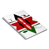 Keniaanse vlag Safari Design: Bucket List Notitieboek (Rechterzijde)