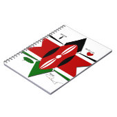 Keniaanse vlag Safari Design: Bucket List Notitieboek (Linkerzijde)