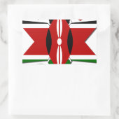 Keniaanse vlag Safari Design: Bucket List Rechthoekige Sticker (Tas)