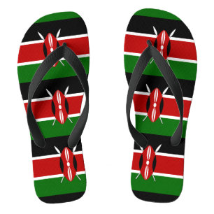 Keniaanse vlag teenslippers