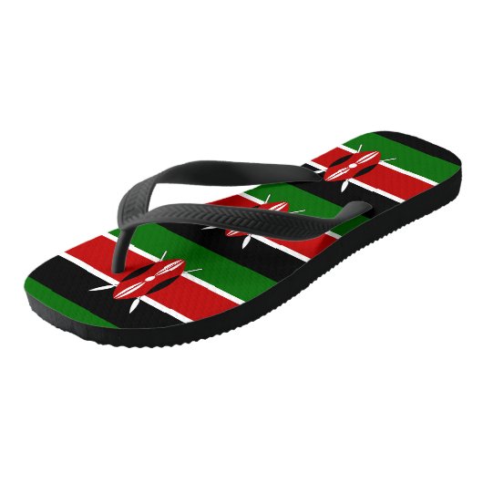 Keniaanse vlag teenslippers (Schuin)