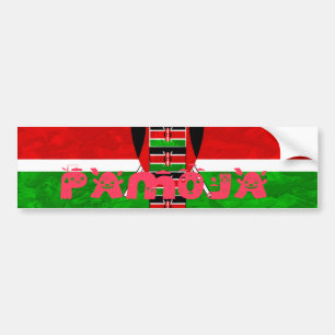Keniaanse vlag: Tuko Pamoja - Unity Art Design Bumpersticker