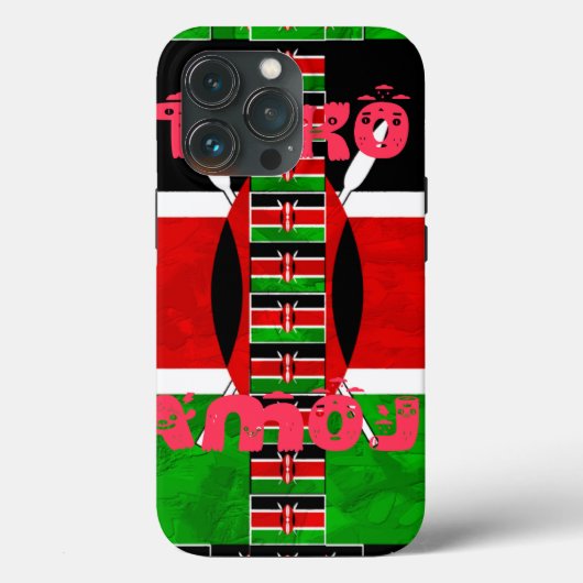 Keniaanse vlag: Tuko Pamoja - Unity Art Design Case-Mate iPhone Case (Achterkant)