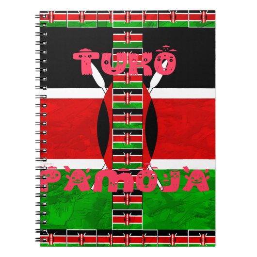 Keniaanse vlag: Tuko Pamoja - Unity Art Design Notitieboek (Voorkant)